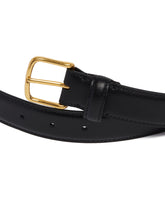 Black Classic Leather Belt | PDP | Antonia