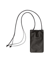 Black Bruce Leather Phone Holder | PDP | Antonia