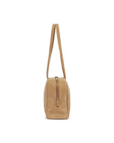 Beige Suede Astra Bowling Bag | PDP | Antonia