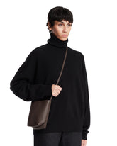 Borsa A Tracolla In Pelle Marrone Scuro | PDP | Antonia