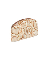 Snake-Print Leather Clutch | PDP | Antonia