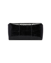 Black Compact Square Leather Clutch | PDP | Antonia
