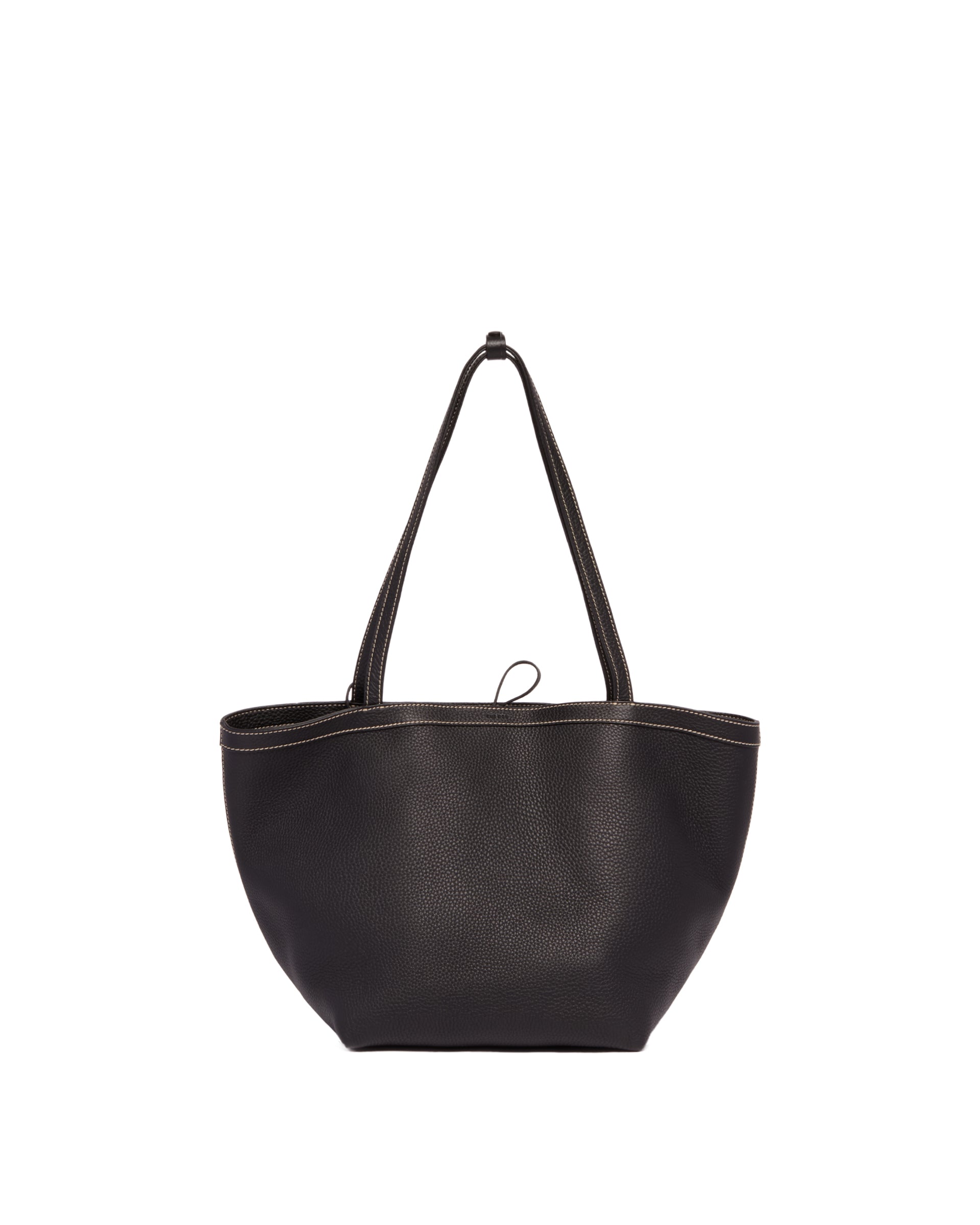 Black Park Tote Three Stitch Leather Bag | THE ROW - Antonia