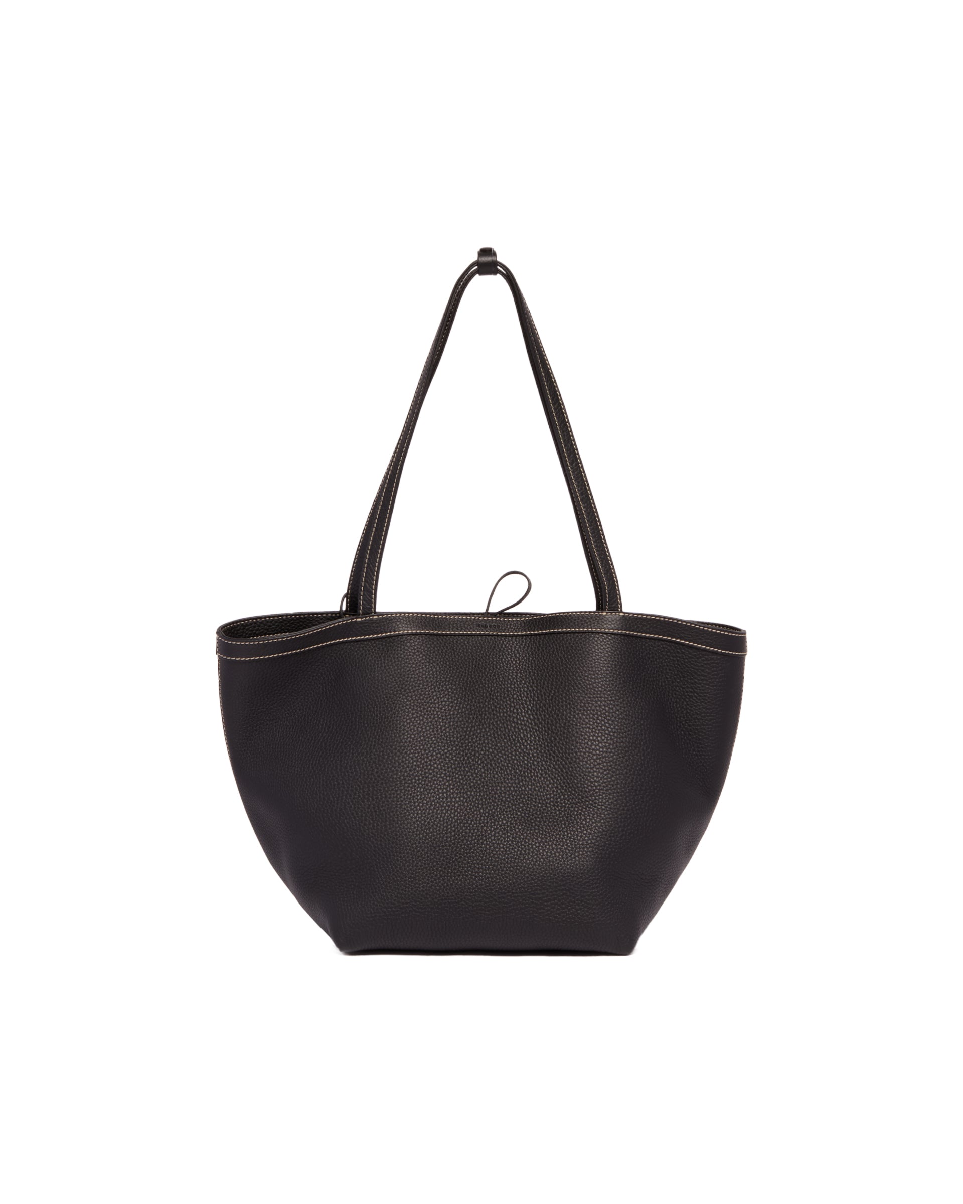 Black Park Tote Three Stitch Leather Bag | THE ROW - Antonia