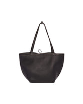 Black Park Tote Three Stitch Leather Bag | PDP | Antonia