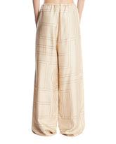 Beige Monogram Pants | PDP | Antonia