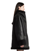 Black Oversized Shearling Jacket | PDP | Antonia