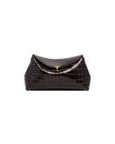 Brown T-Lock Leather Bag | PDP | Antonia