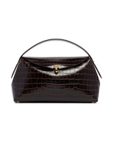 Brown T-Lock Top Handle Bag | PDP | Antonia