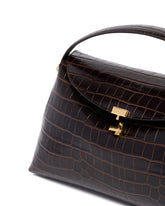 Brown T-Lock Top Handle Bag | PDP | Antonia