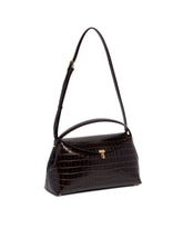 Brown T-Lock Top Handle Bag | PDP | Antonia