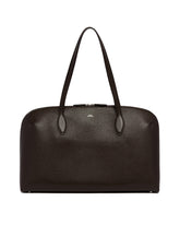 Brown Pebbled Leather Tote Bag | PDP | Antonia