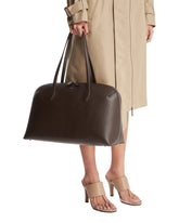 Brown Pebbled Leather Tote Bag | PDP | Antonia