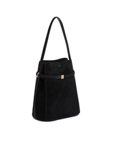 Black Belted Suede Bag | PDP | Antonia