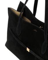 Tote Lounge In Suede Nera | PDP | Antonia