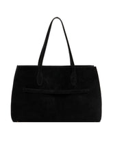 Tote Lounge In Suede Nera | PDP | Antonia
