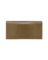 Green T-Lock Lizard-Print Wallet | PDP | Antonia