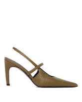 Green Leather Slingbacks | PDP | Antonia