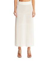 White Long Knit Skirt | PDP | Antonia