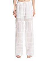 White PJ Monogram Pants | PDP | Antonia