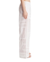 White PJ Monogram Pants | PDP | Antonia