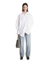 White Oversized Cotton Shirt | PDP | Antonia