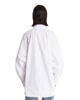 White Oversized Cotton Shirt | PDP | Antonia