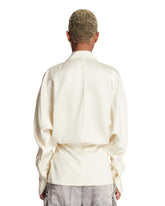 White Viscose Wrap Shirt | PDP | Antonia