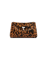 Beige Mini T-Lock Animalier Clutch | PDP | Antonia