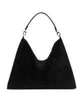 Borsa In Suede Bevel Nera | PDP | Antonia