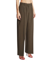 Green Wide Tailored Pants | PDP | Antonia