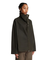 Green Velvet-Trimmed Jacket | PDP | Antonia