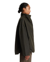 Green Velvet-Trimmed Jacket | PDP | Antonia