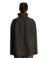 Green Velvet-Trimmed Jacket | PDP | Antonia