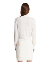 White Double-Sleeve Pullover | PDP | Antonia