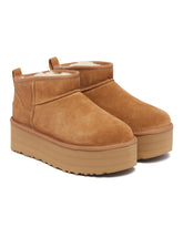 Brown Classic Ultra Mini Platform Boots | PDP | Antonia