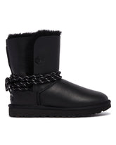 Black Classic Bailey Tie Leather Boots | PDP | Antonia