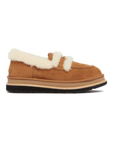 UGG X Sacai Mocassini In Pelle Beige | PDP | Antonia