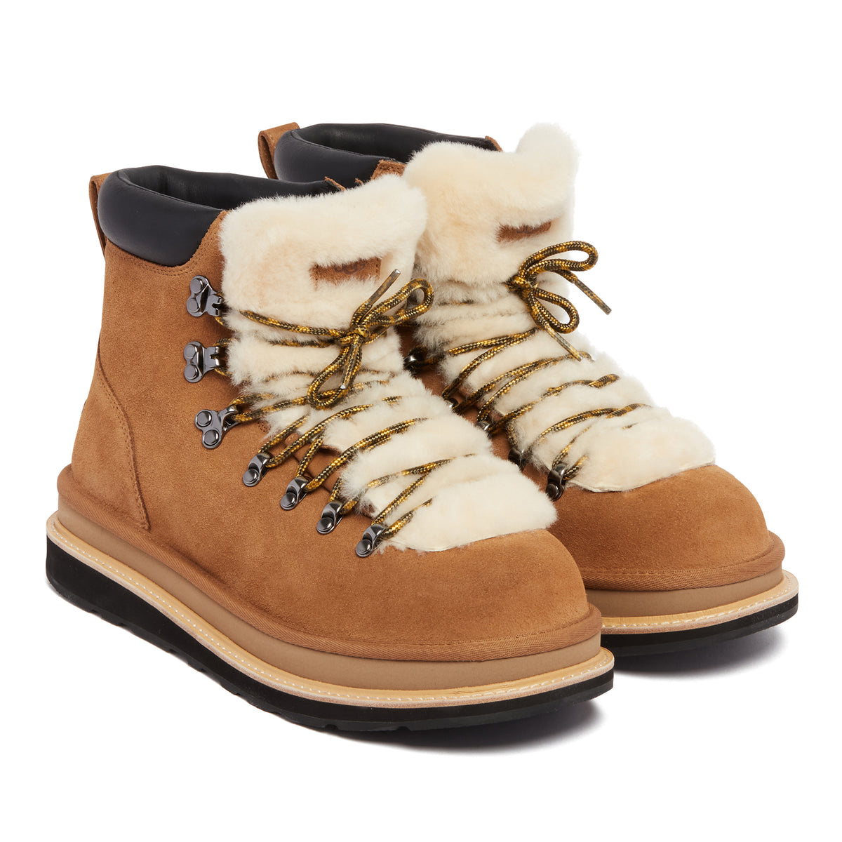 UGG X Sacai Beige Leather Hiker Boots | UGG - Antonia