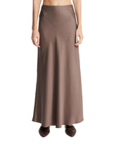 Gray Michelle Silk Skirt | PDP | Antonia