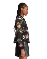 Giacca Stampata In Cotone Nera | PDP | Antonia