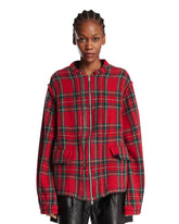 Giacca Tartan In Lana Rossa | PDP | Antonia