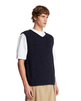 Blue V-Neck Vest | PDP | Antonia