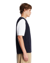 Blue V-Neck Vest | PDP | Antonia