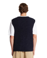 Blue V-Neck Vest | PDP | Antonia