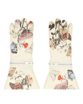 White Floral Leather Gloves | PDP | Antonia