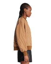 Beige Embroidered Bomber | PDP | Antonia