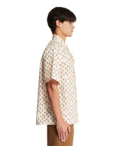 Beige Cherryfic Print Bowling Shirt | PDP | Antonia