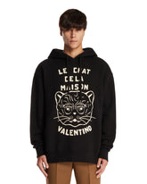Black Le Chat de la Maison Hoodie | PDP | Antonia
