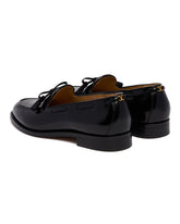 Black Bowshire Leather Loafers | PDP | Antonia